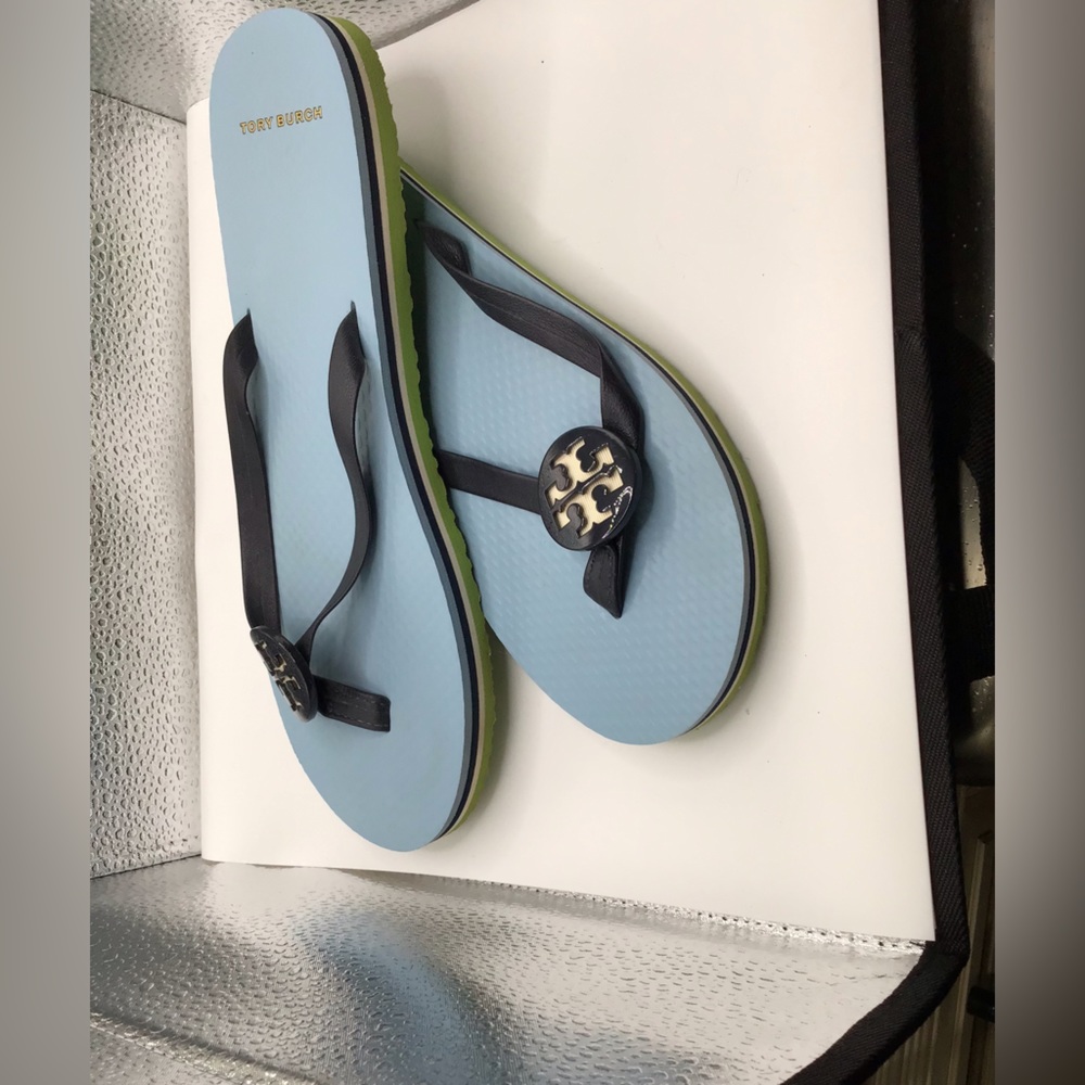 Tory Burch Blue Sandels in Large